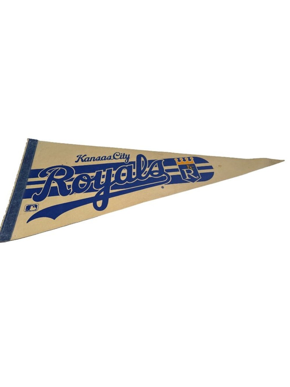 Vintage 1980's Kansas City Royals 30" Felt Pennant MLB Baseball Memorabilia